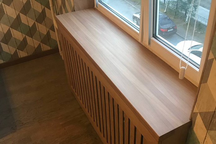 Комплексное оформление окна и радиатора (4). Работы компании РСК Интерьер.